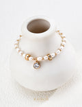 Kairos logo-only cover - Modern Pearl & Zirconia Bracelet