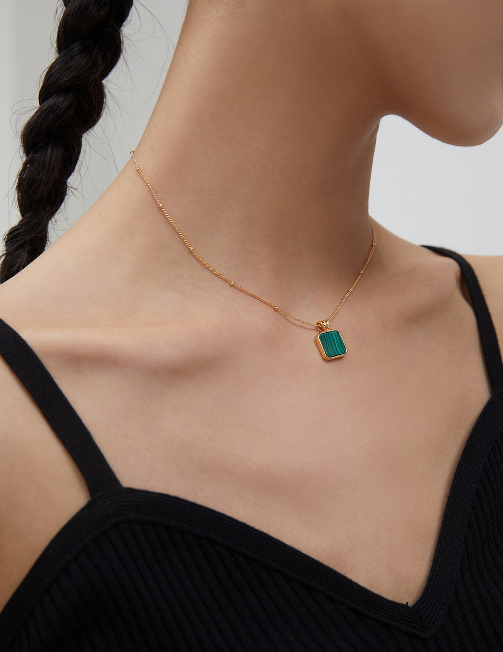 Malachite Pendant Necklace image 2