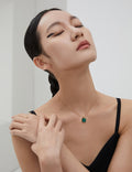 Malachite Pendant Necklace image 1