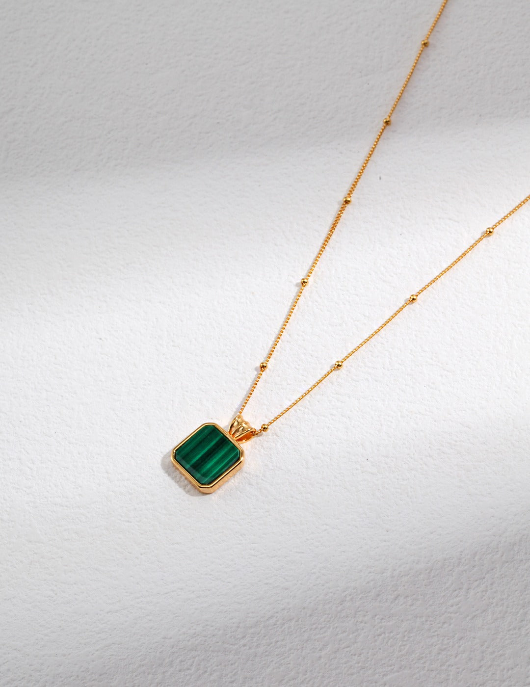 Malachite Pendant Necklace image 3