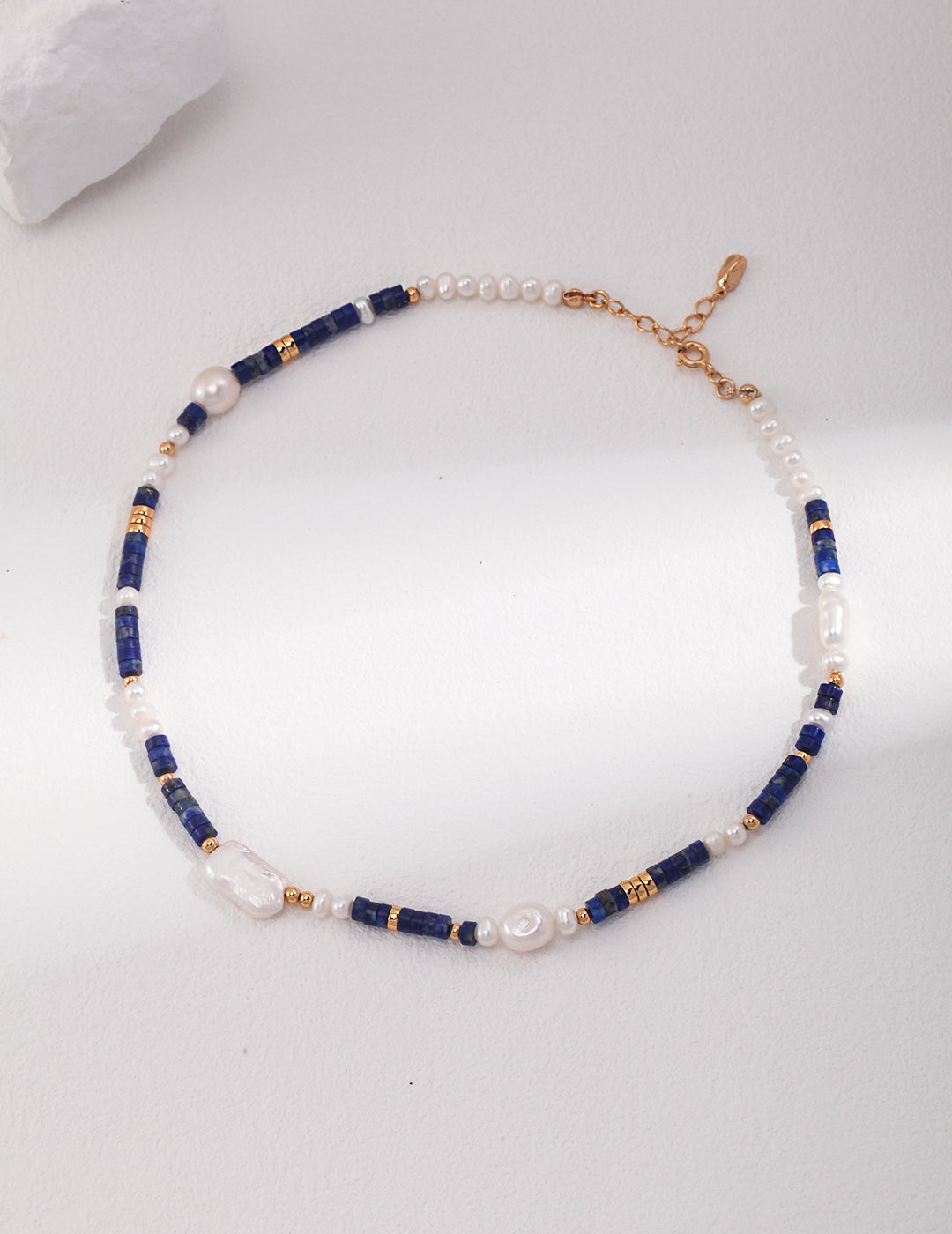 Lapis Lazuli Pearl Necklace image 2