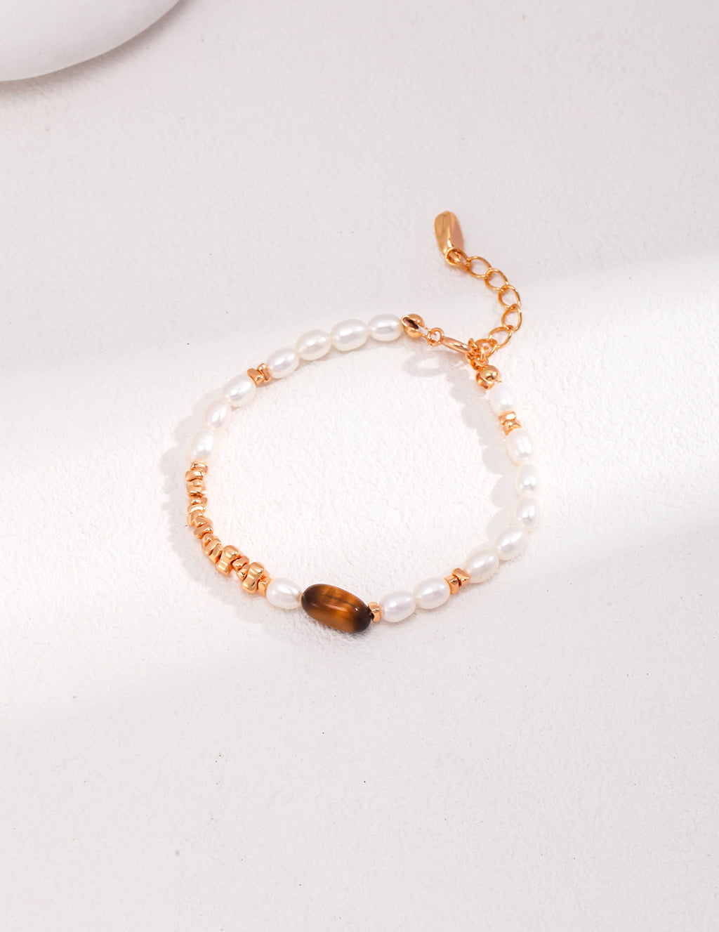 Tiger's Eye Pearl Bracelet image 4