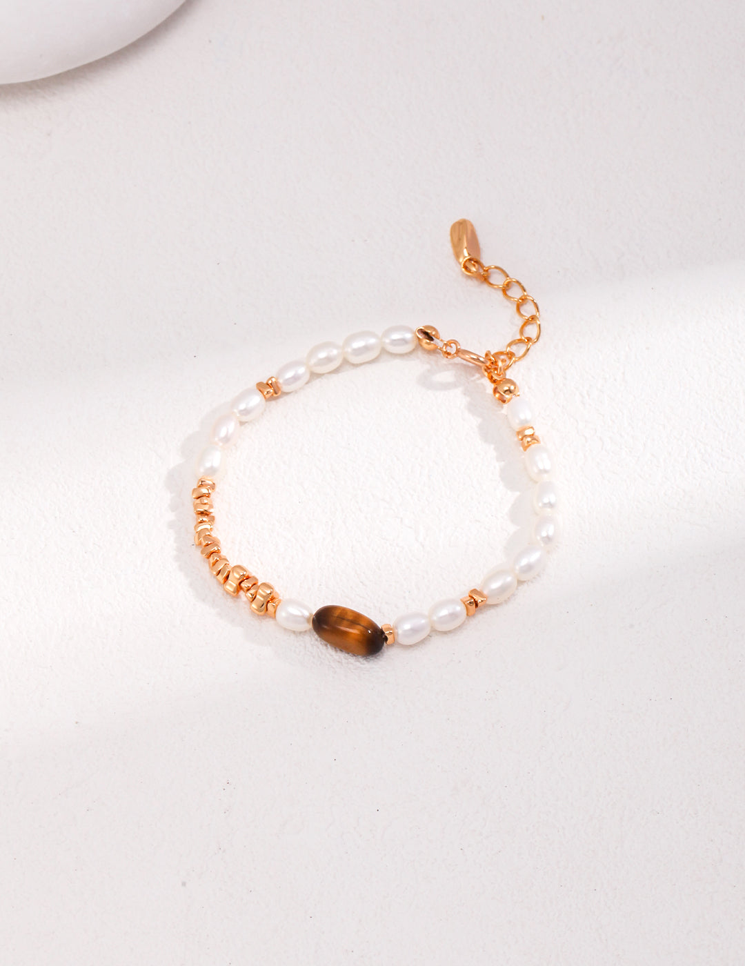 Tiger's Eye Pearl Bracelet image 4