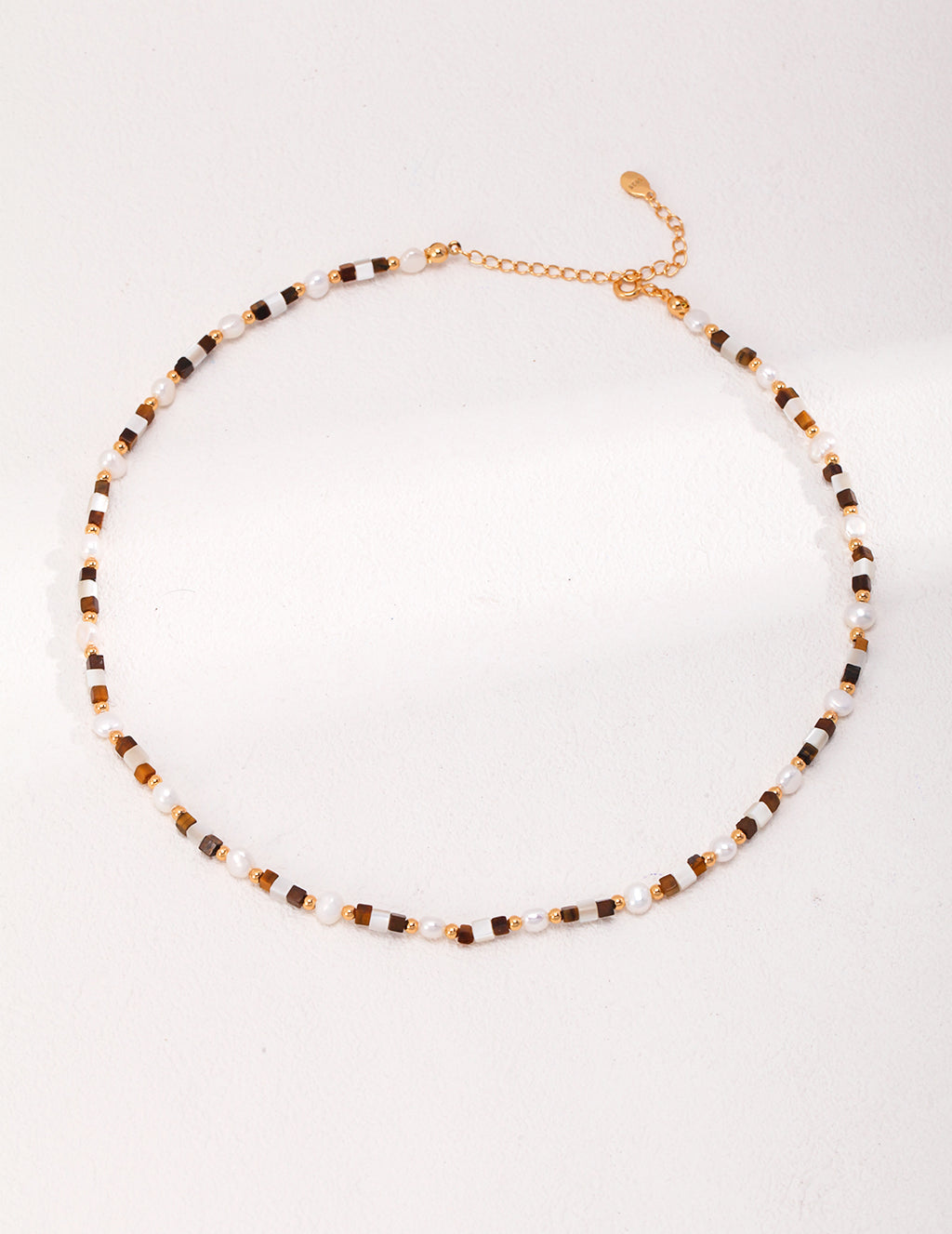Tiger's Eye Pearl Necklace image 2