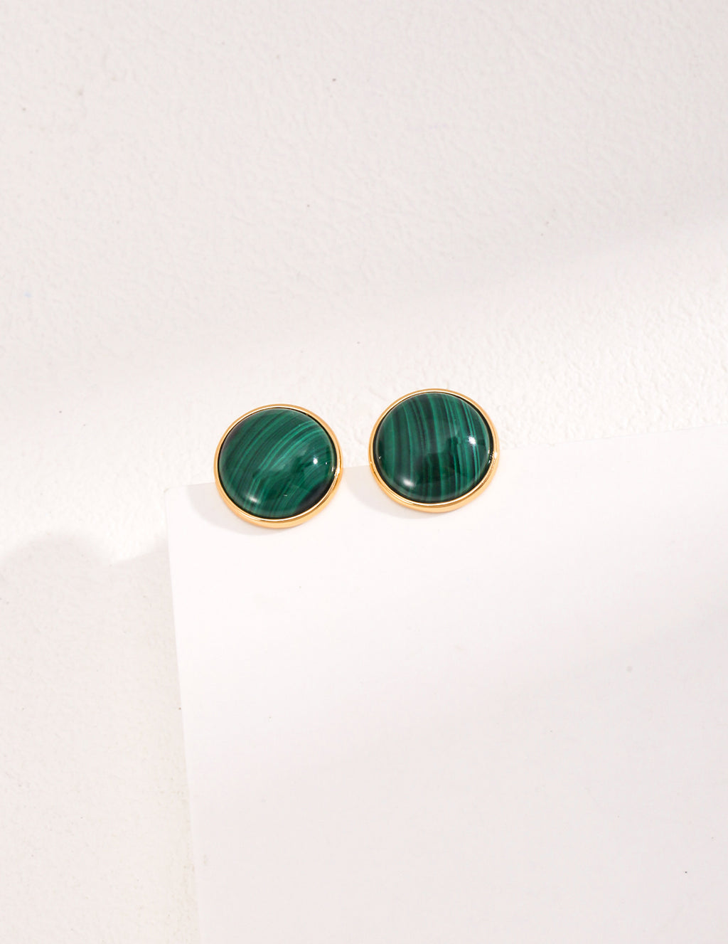 Malachite Stud Earrings image 3