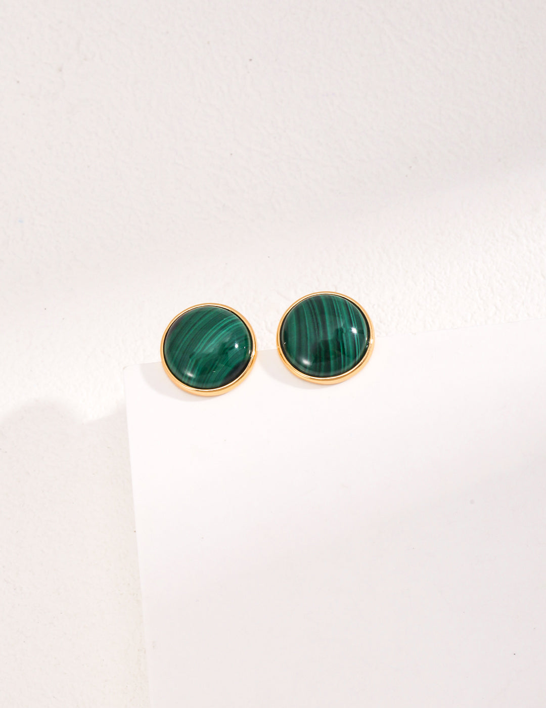 Malachite Stud Earrings image 3