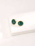 Malachite Stud Earrings image 1