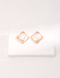 Sterling Silver Mother-of-Pearl Mosaic Earrings