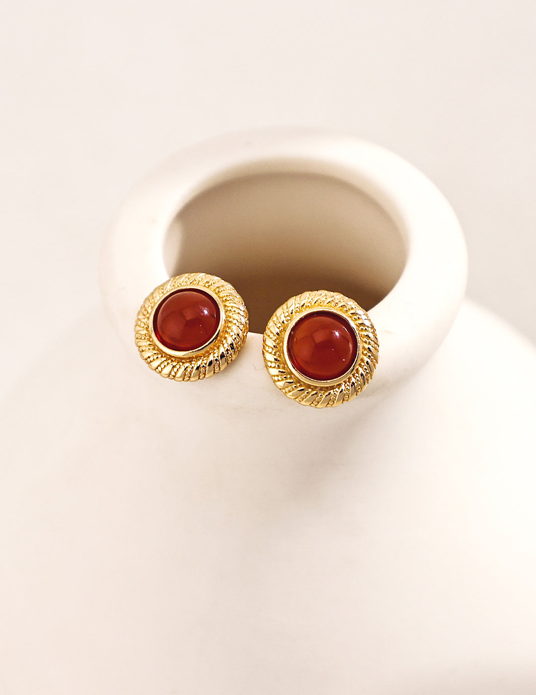 Agate Stud Earrings image 3