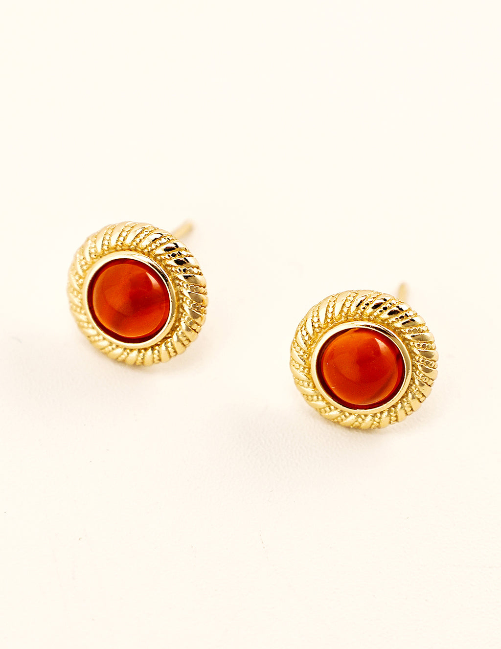 Agate Stud Earrings image 1