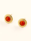 Agate Stud Earrings image 1
