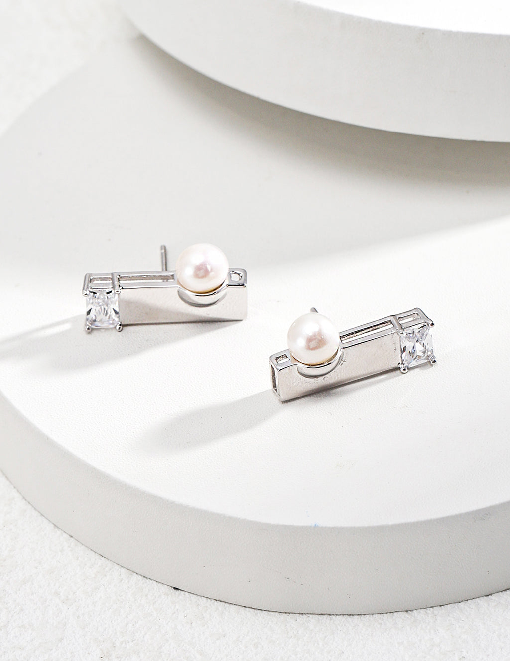 Pearl Stud Earrings image 1