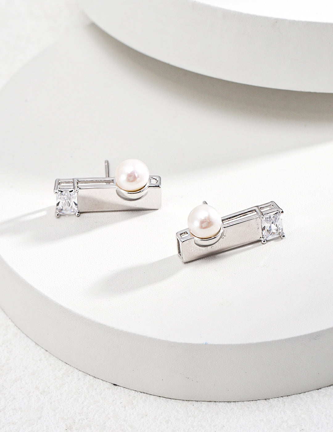 Pearl Stud Earrings image 1