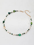Malachite Pearl Necklace image 1