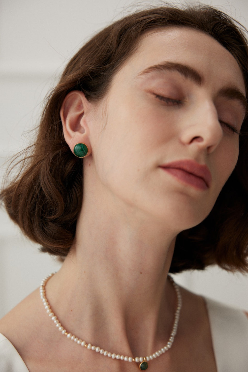 Malachite Stud Earrings image 2