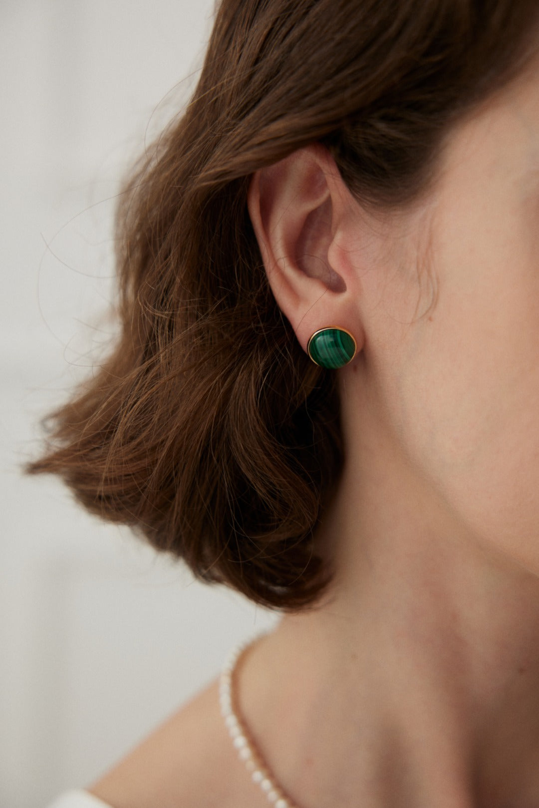 Malachite Stud Earrings image 4