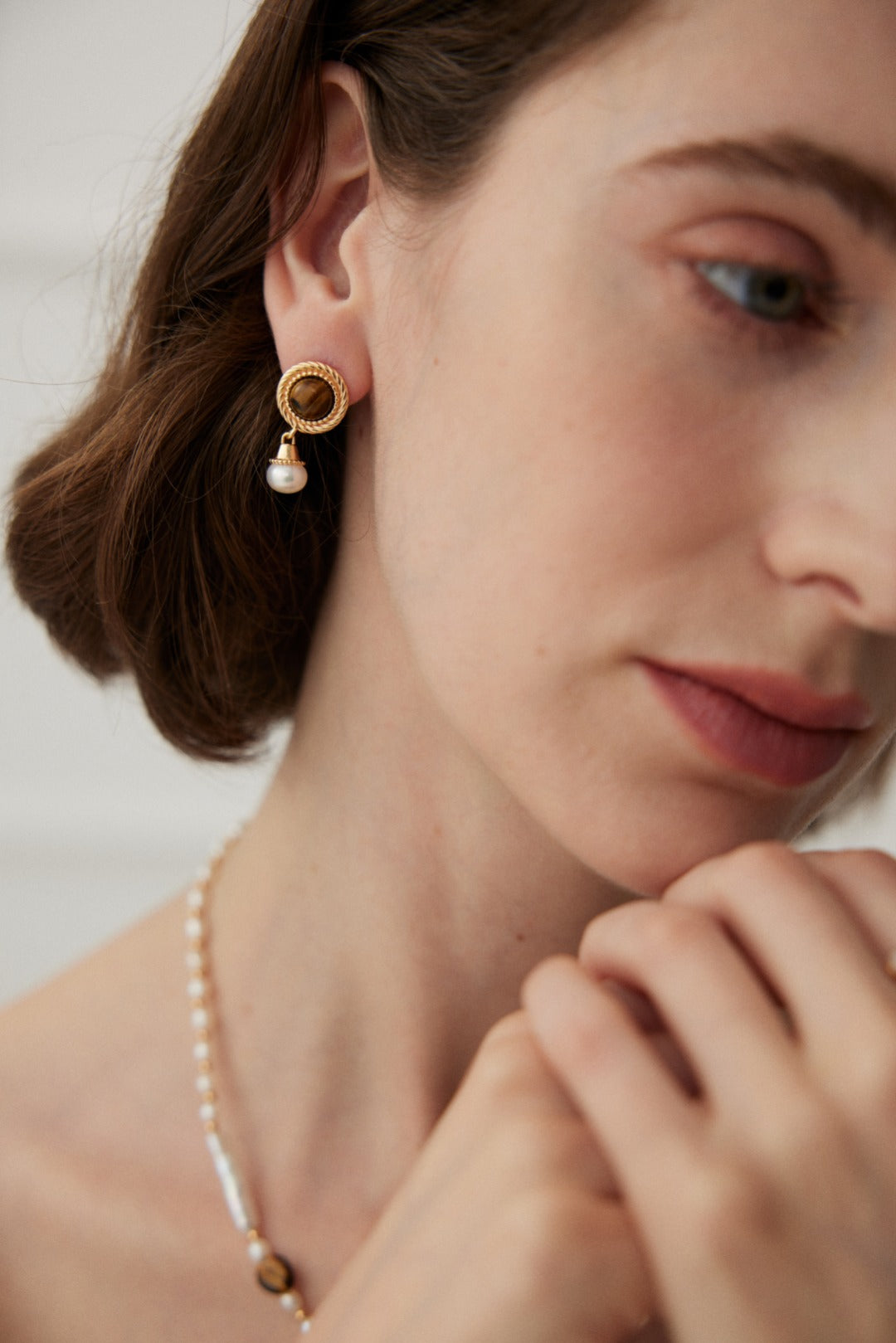 Tiger's Eye Earrings image 2