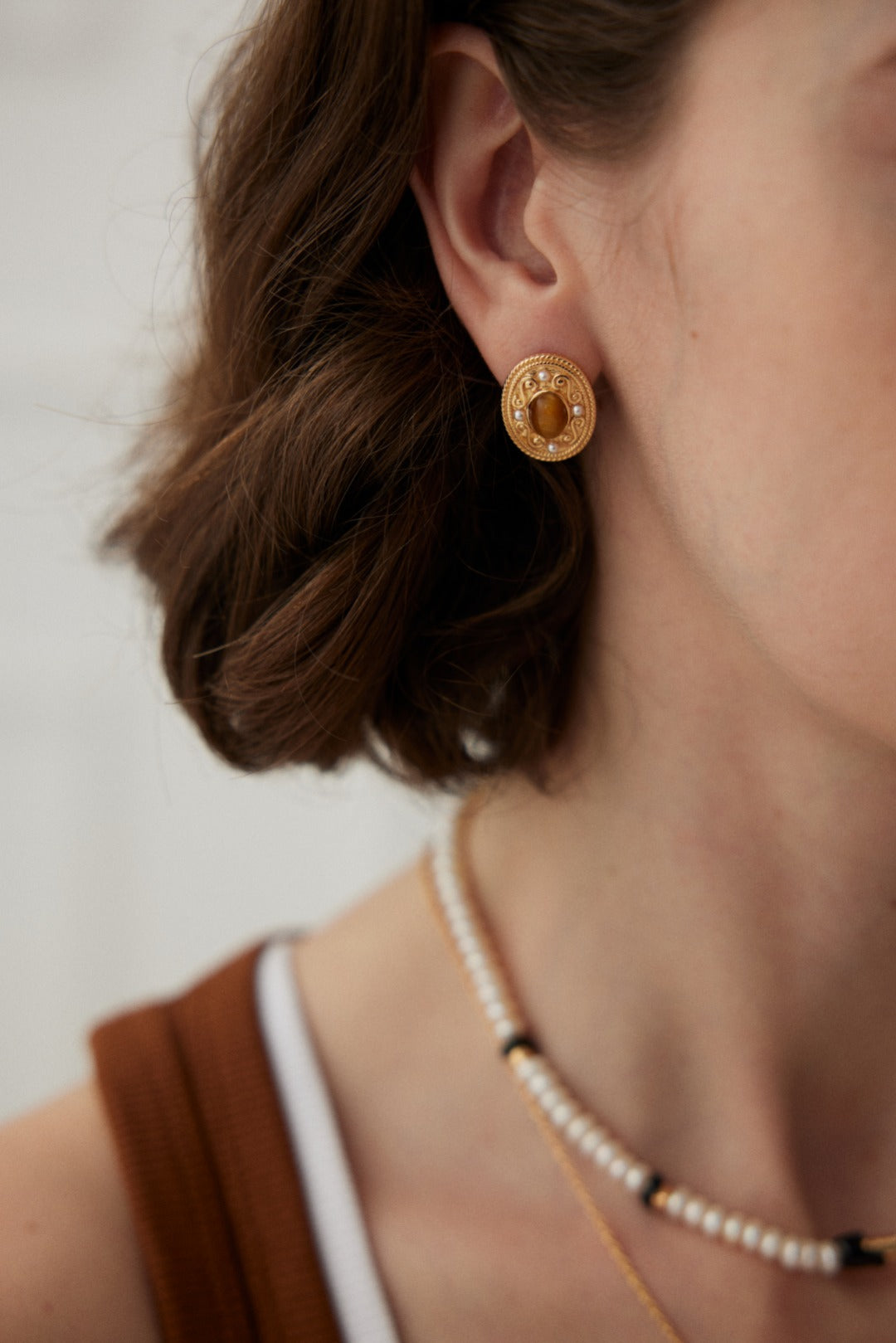Tiger's Eye Earrings image 2