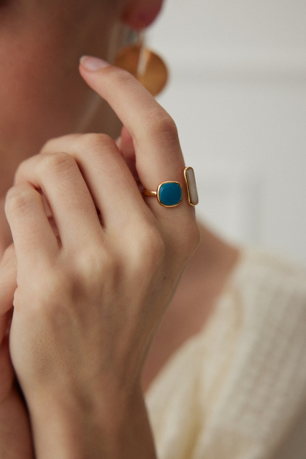 Floral Adjustable Ring image 2