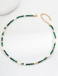 Malachite Pearl Necklace image 1