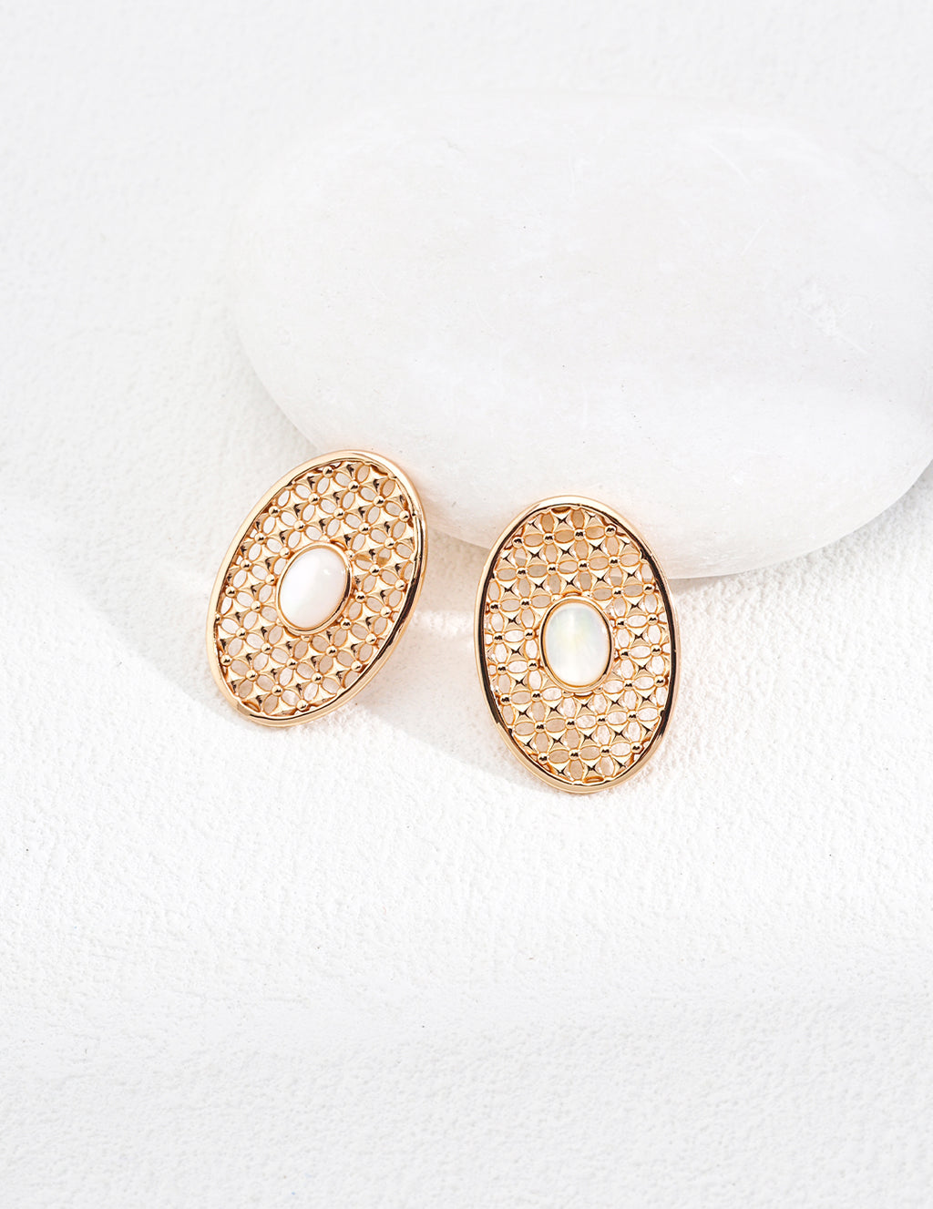Mother of Pearl Earrings image 1