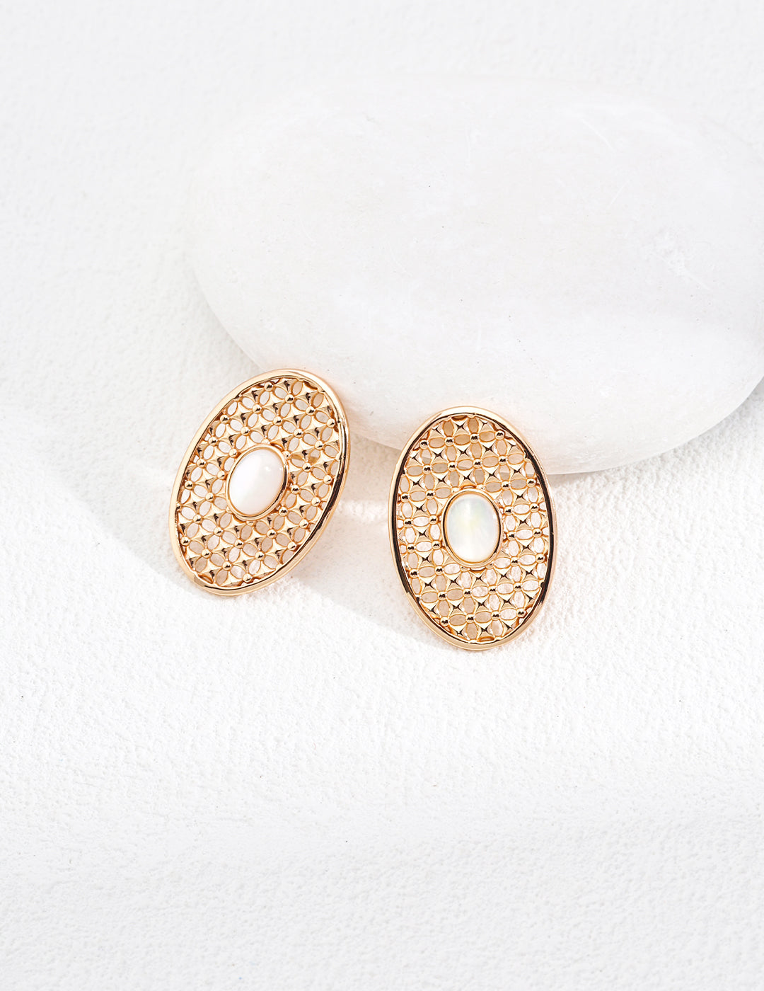 Mother of Pearl Earrings image 1