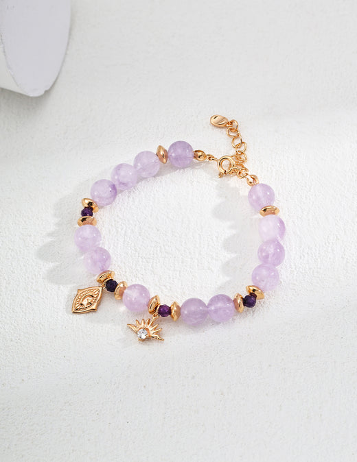 Circle Glow Amethyst Bracelet