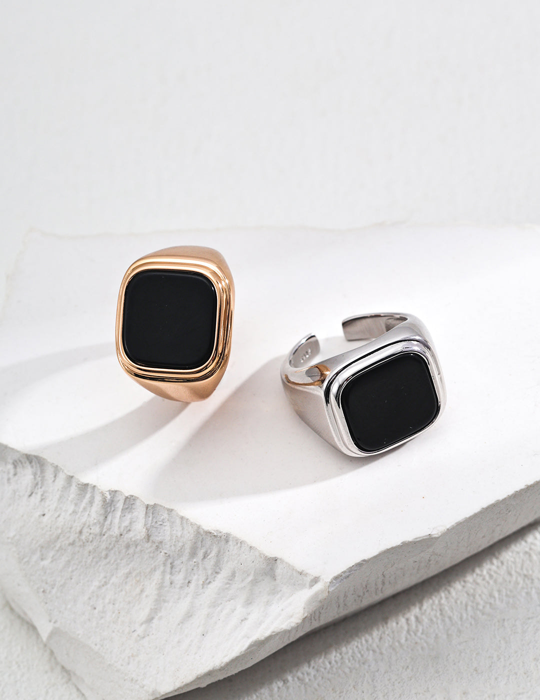 Black Agate Statement Ring image 5
