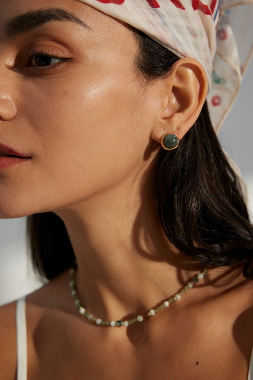 Agate Stud Earrings image 2