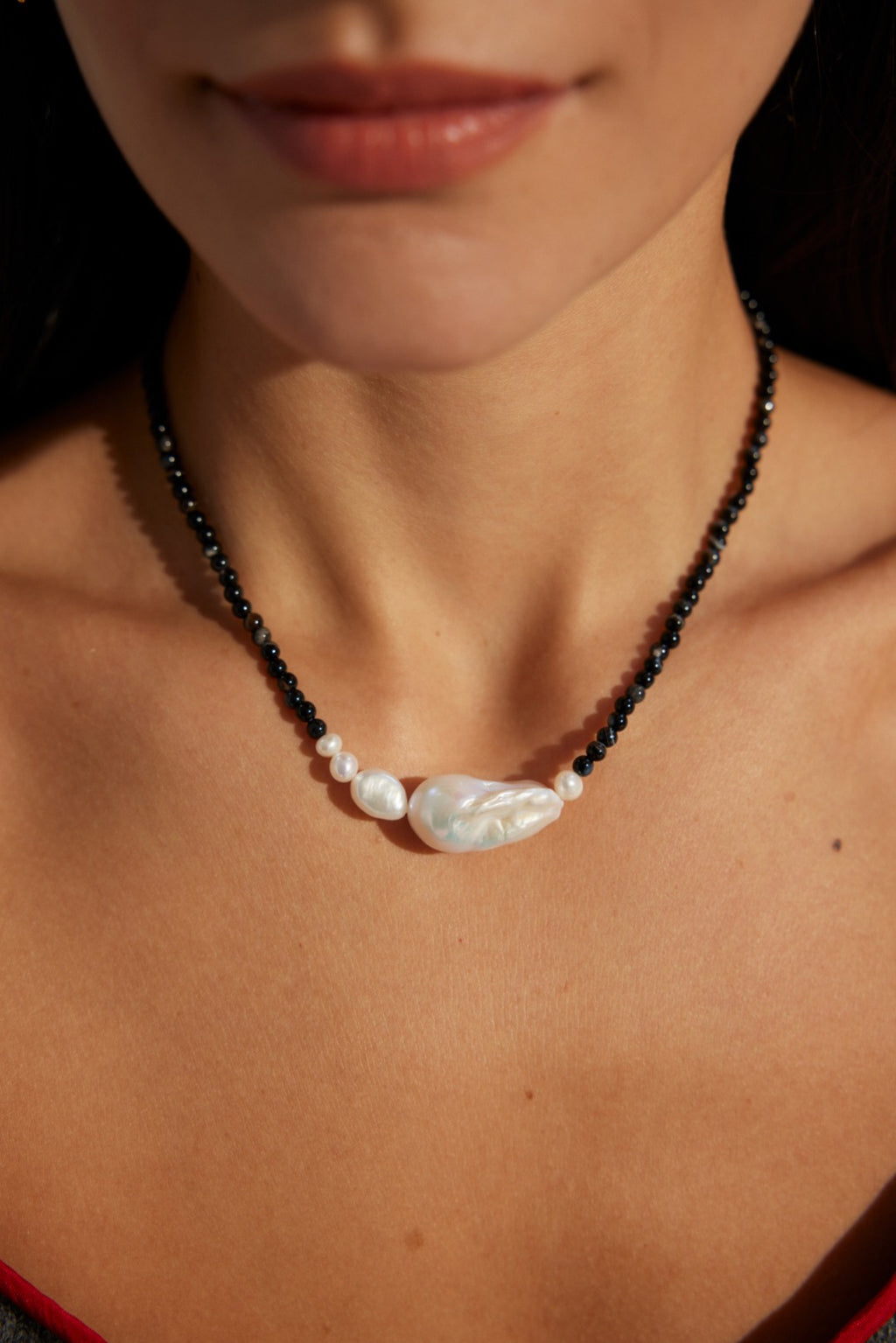 Agate Pearl Necklace image 2