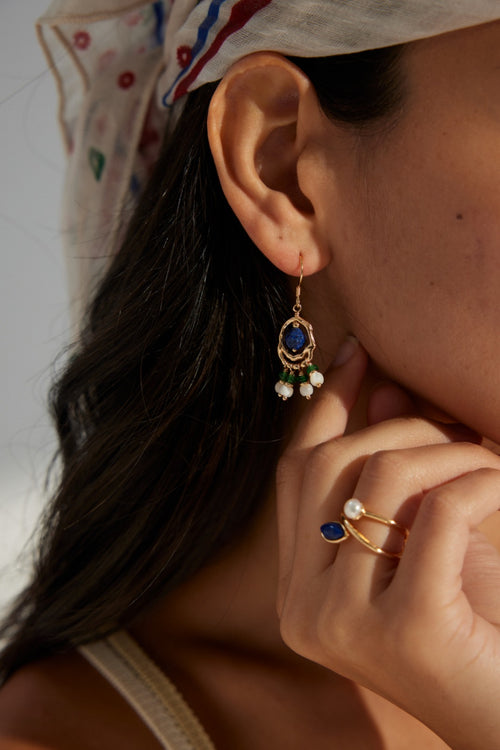 Lapis Lazuli Earrings image 2