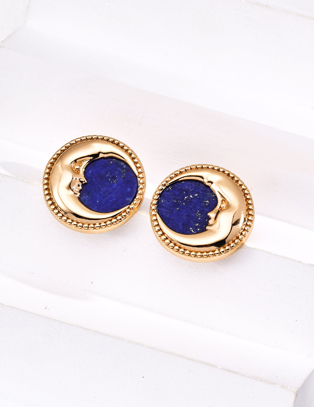 Vintage Lapis Lazuli Earrings image 1