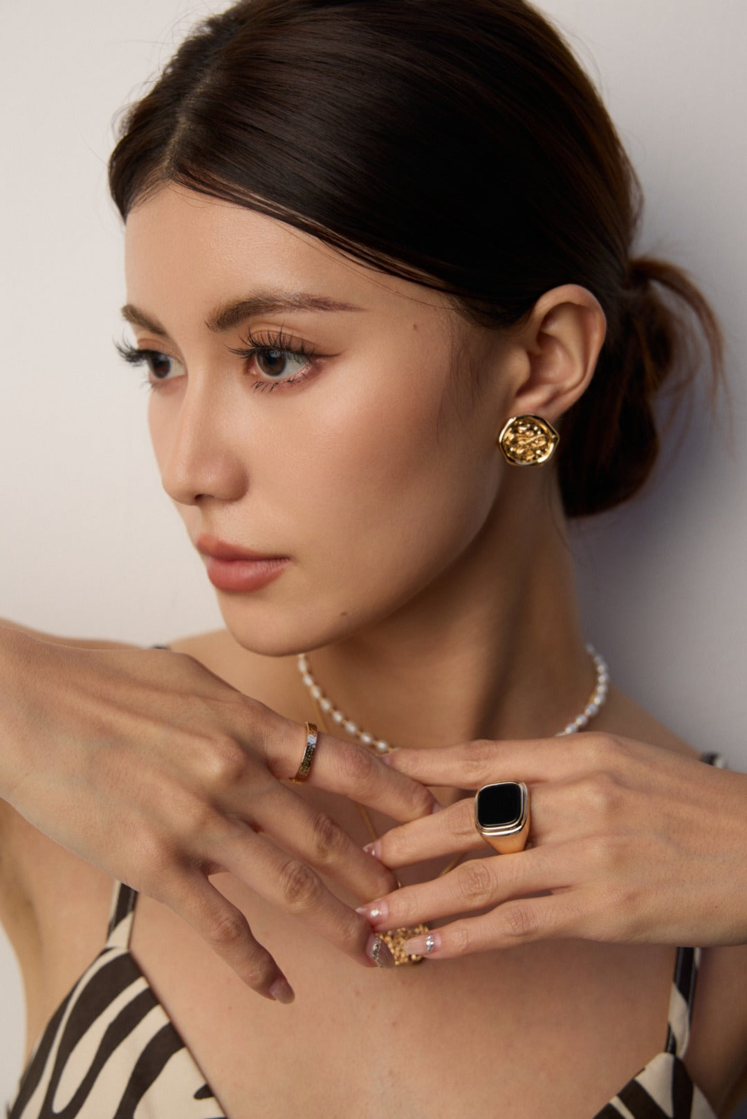 Black Agate Statement Ring image 6