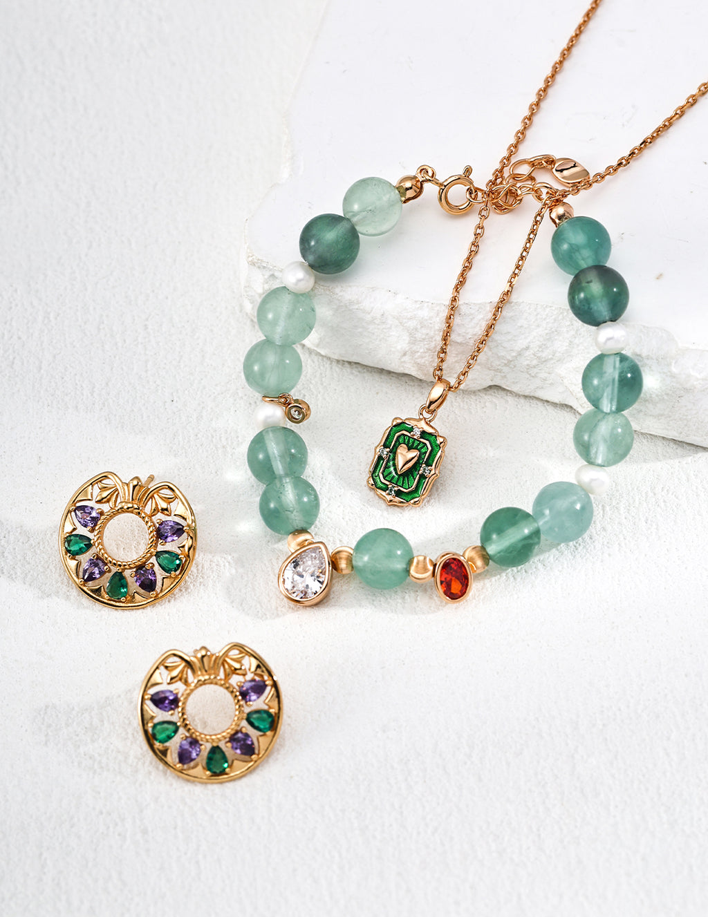 Vintage Enamel Necklace - image 2