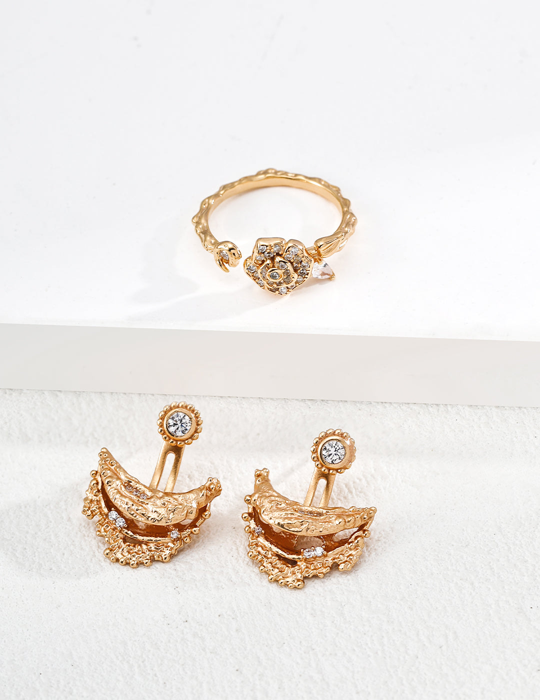 Camellia Story — Chanel-Style Camellia Zirconia Ring - image 4