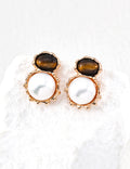 Hand-Carved Tiger's Eye / Agate Earrings
