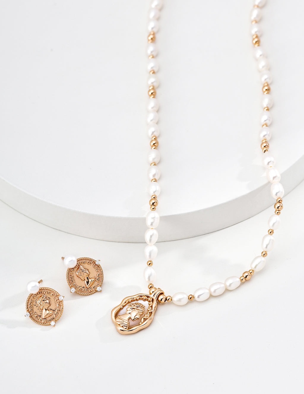 S925 Silver Minimalist Natural Pearl Pendant Necklace - image 2