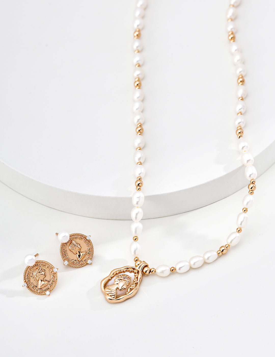 S925 Silver Minimalist Natural Pearl Pendant Necklace - image 2