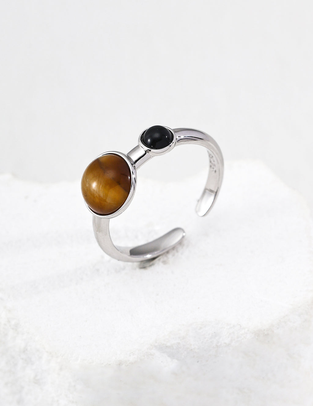 [Fortune Glow] Tiger's Eye & Mother-of-Pearl Ring - image 2