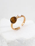 [Fortune Glow] Tiger's Eye & Mother-of-Pearl Ring