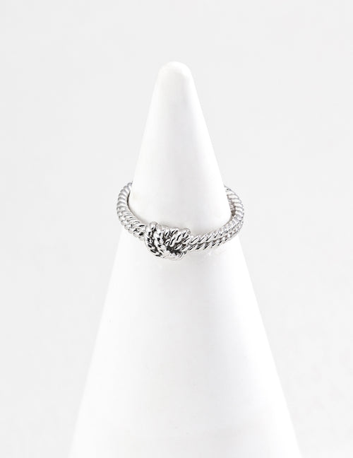 Sterling Silver Braided Knot Ring