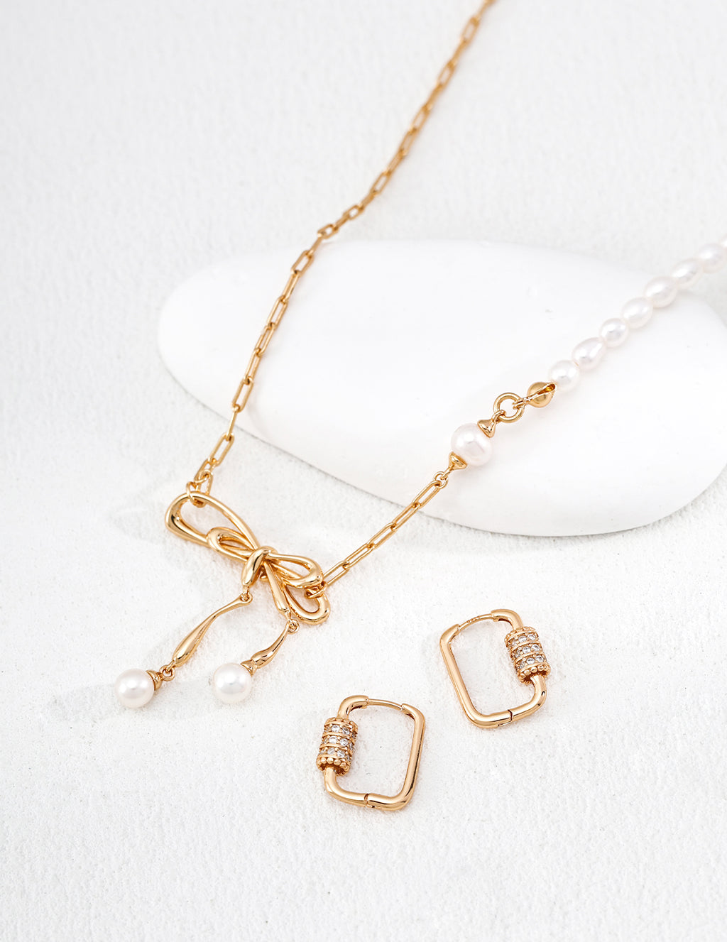 Square Hoop Earrings - image 3