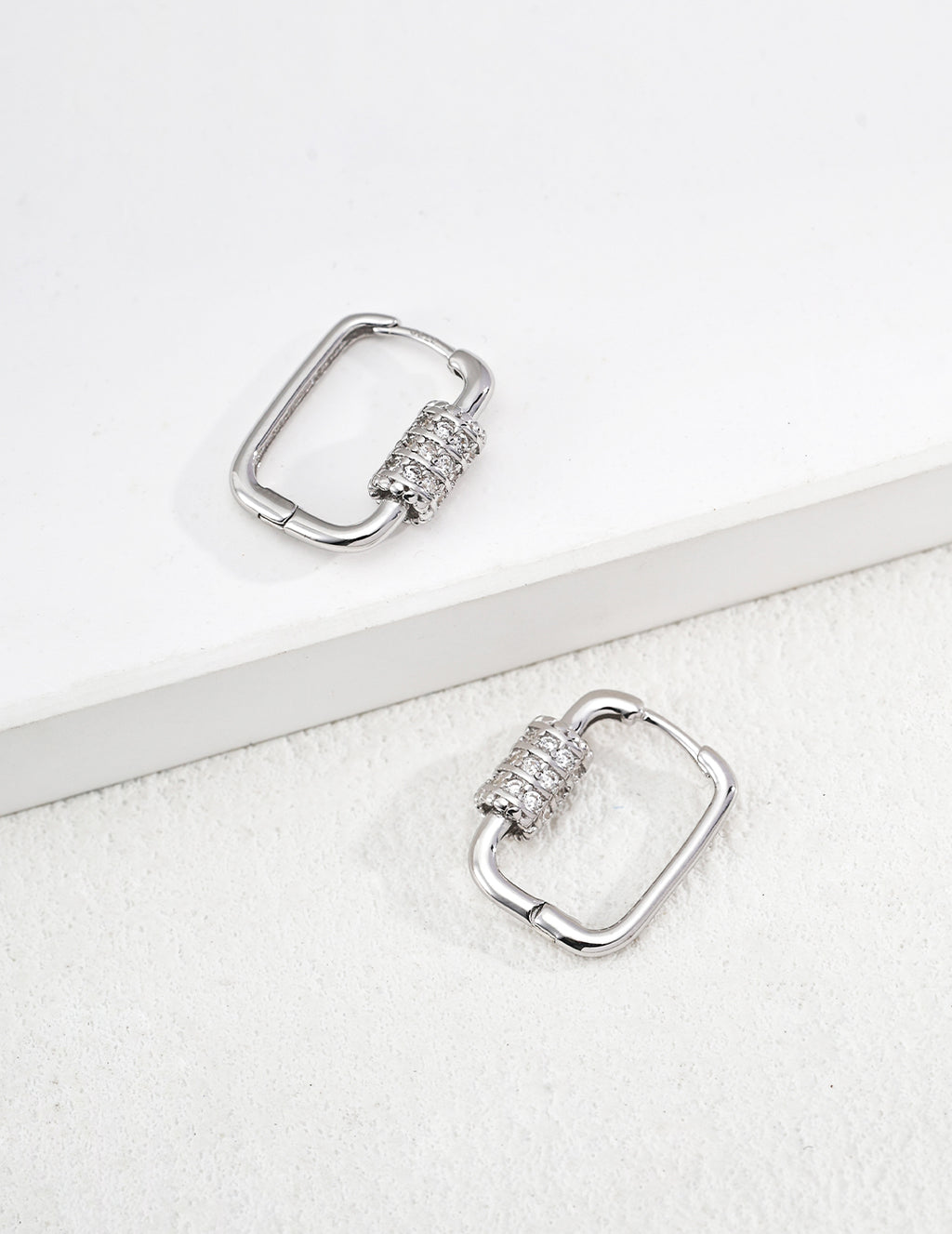 Square Hoop Earrings - image 2
