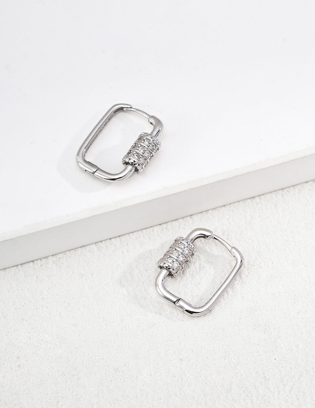 Square Hoop Earrings - image 2