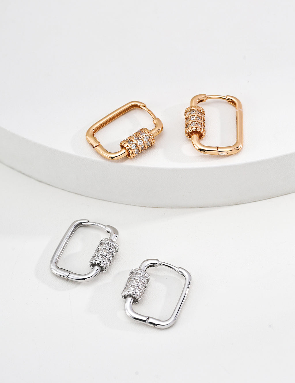 Square Hoop Earrings - image 4