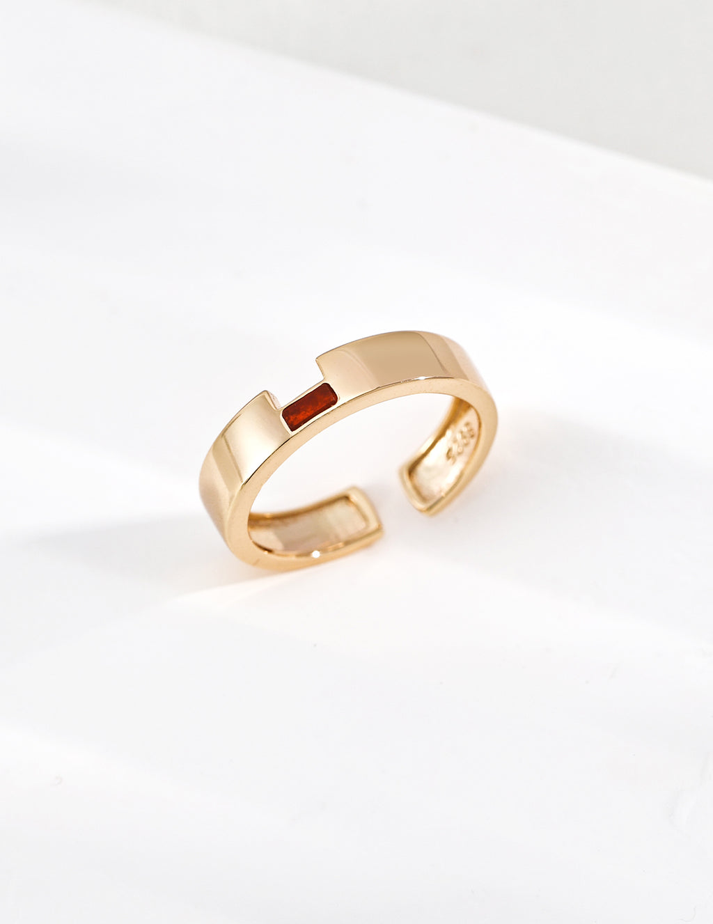 【Color Contrast】Lapis / Red Agate Ring