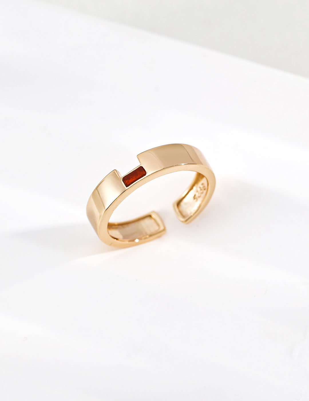 【Color Contrast】Lapis / Red Agate Ring