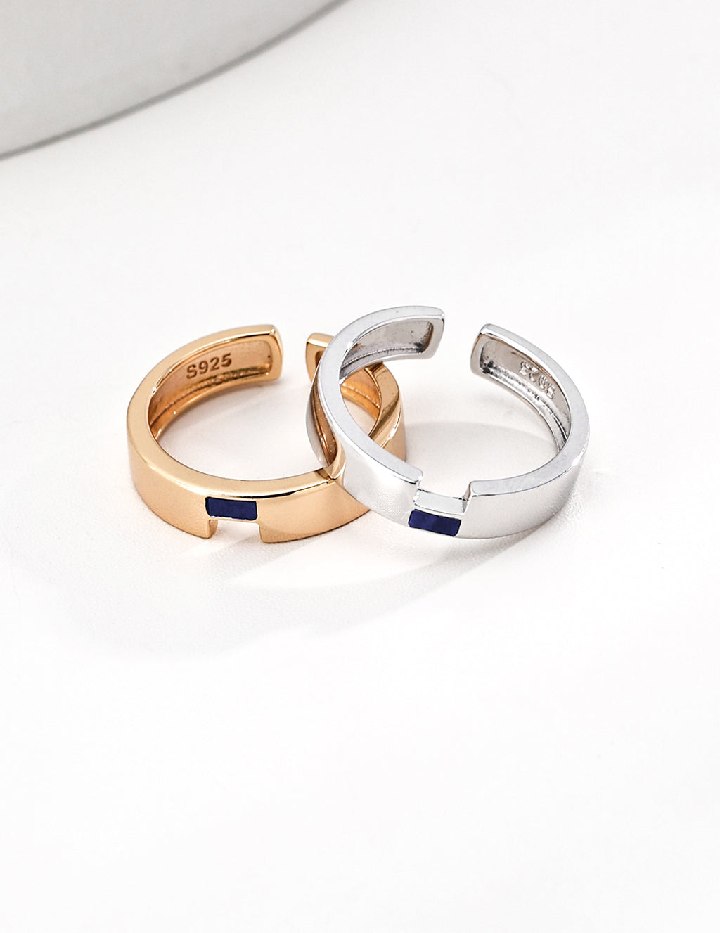 【Color Contrast】Lapis / Red Agate Ring - image 4