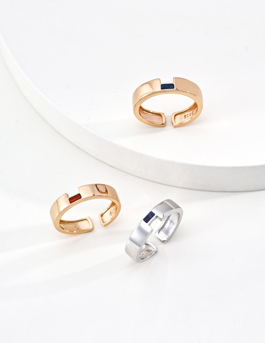 【Color Contrast】Lapis / Red Agate Earrings - image 3