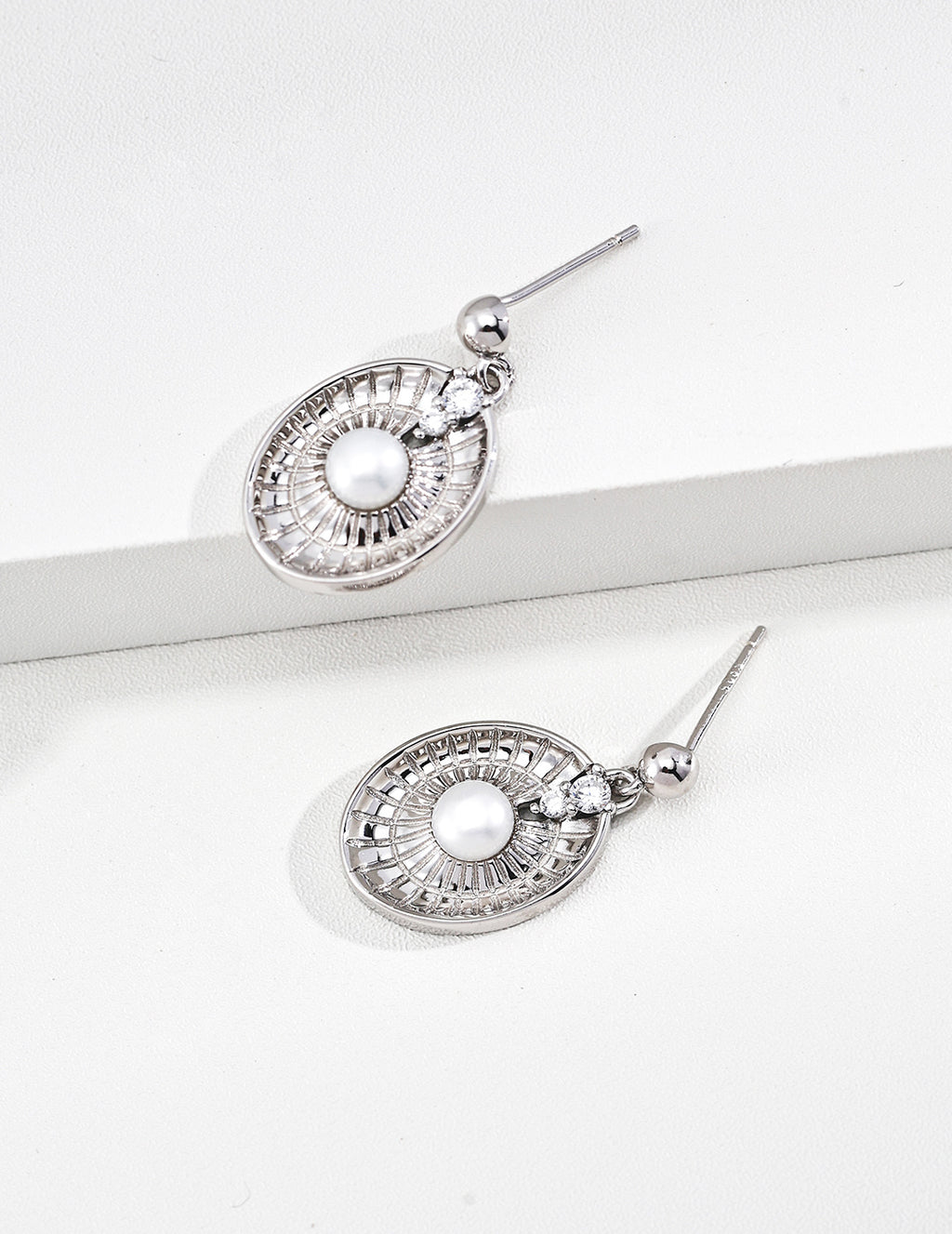 Pearl Stud Earrings image 2